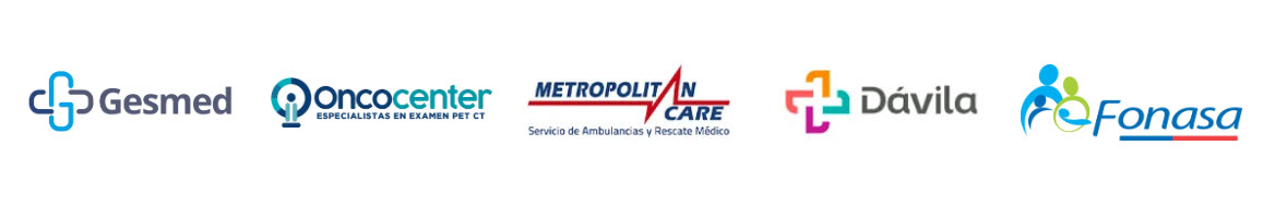 Convenios: Gesmed, Oncocenter, Metropolitan Care, Dávila y Fonasa.